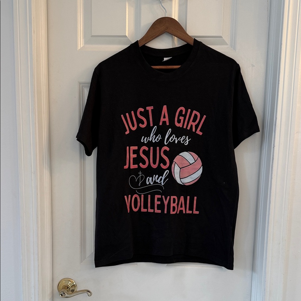 T-Shirt - Just a Girl Who Loves Jesus and Volleyball